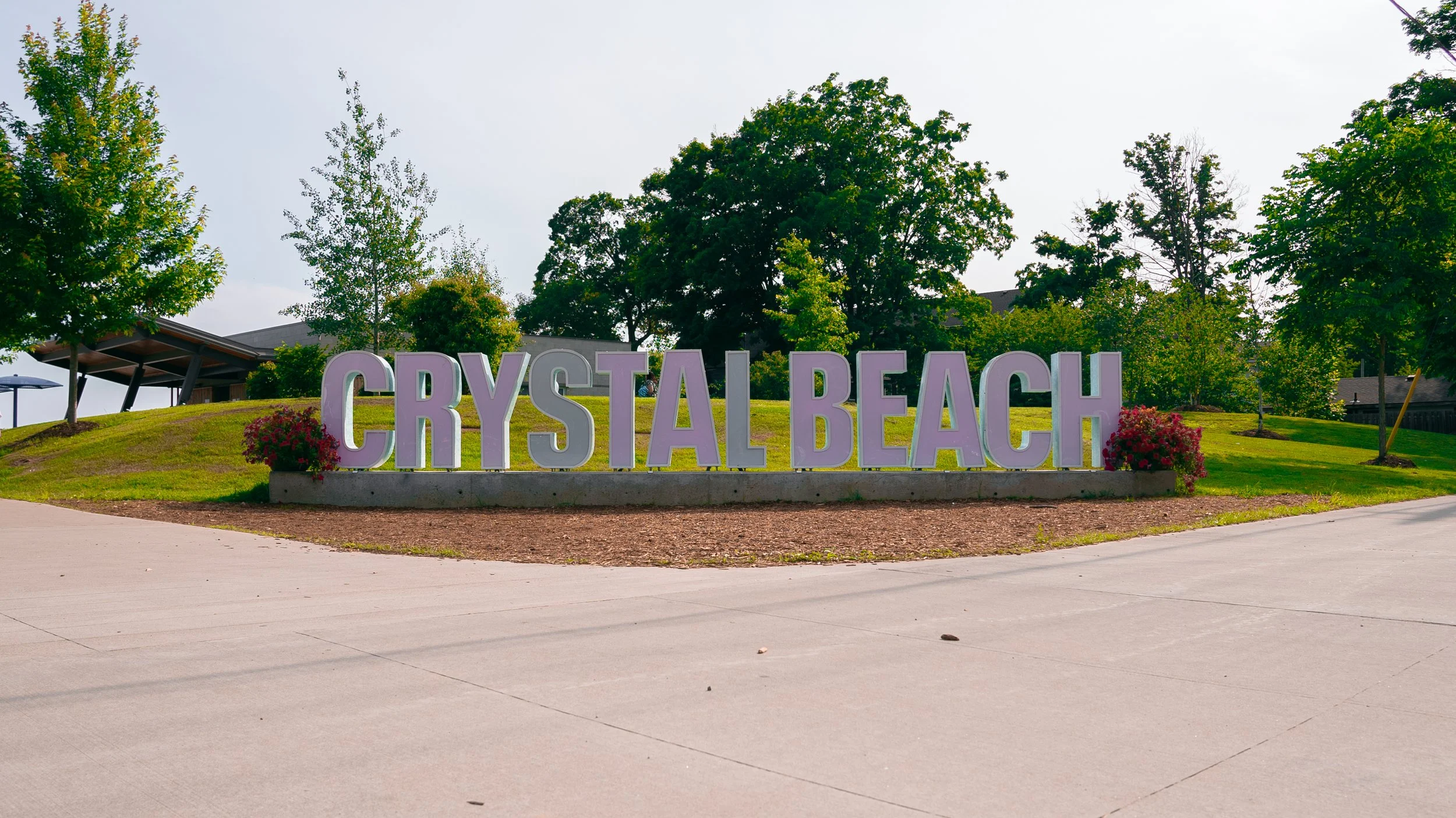 The Crystal Beach sign