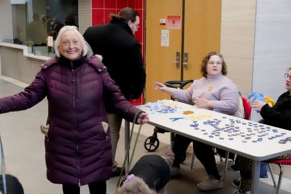 Joan at a community event in Fort Erie